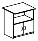 Тумба для оргтехники, БЮДЖЕТ, арт. 2558