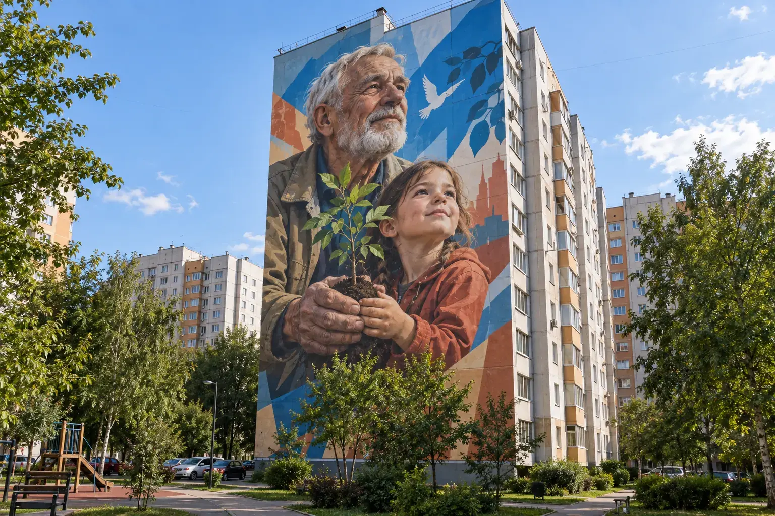 Мурал «Связь поколений»