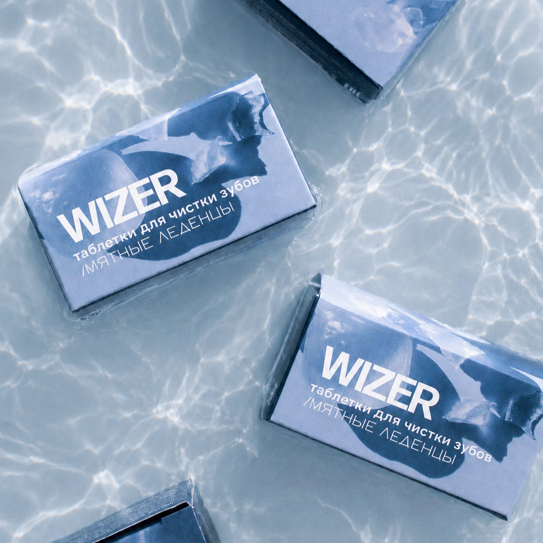 Зубная паста в таблетках Wizer "Мятные леденцы"