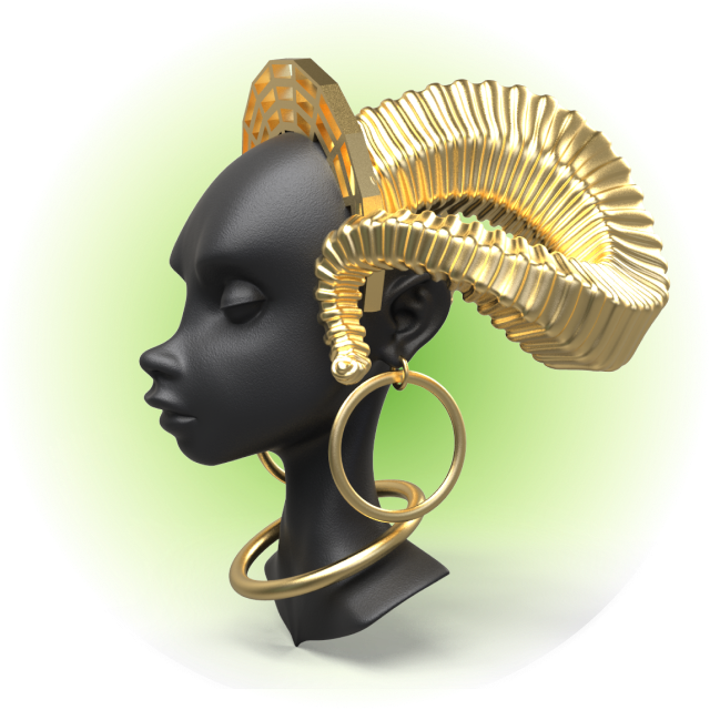 Уникальная 3D модель молодой девушки