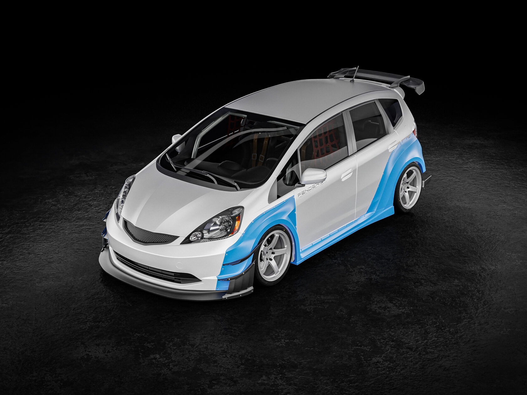 FENDERIST SPEC S Fender Flares Set / WIDE BODY KIT HONDA FIT / JAZZ 07-10