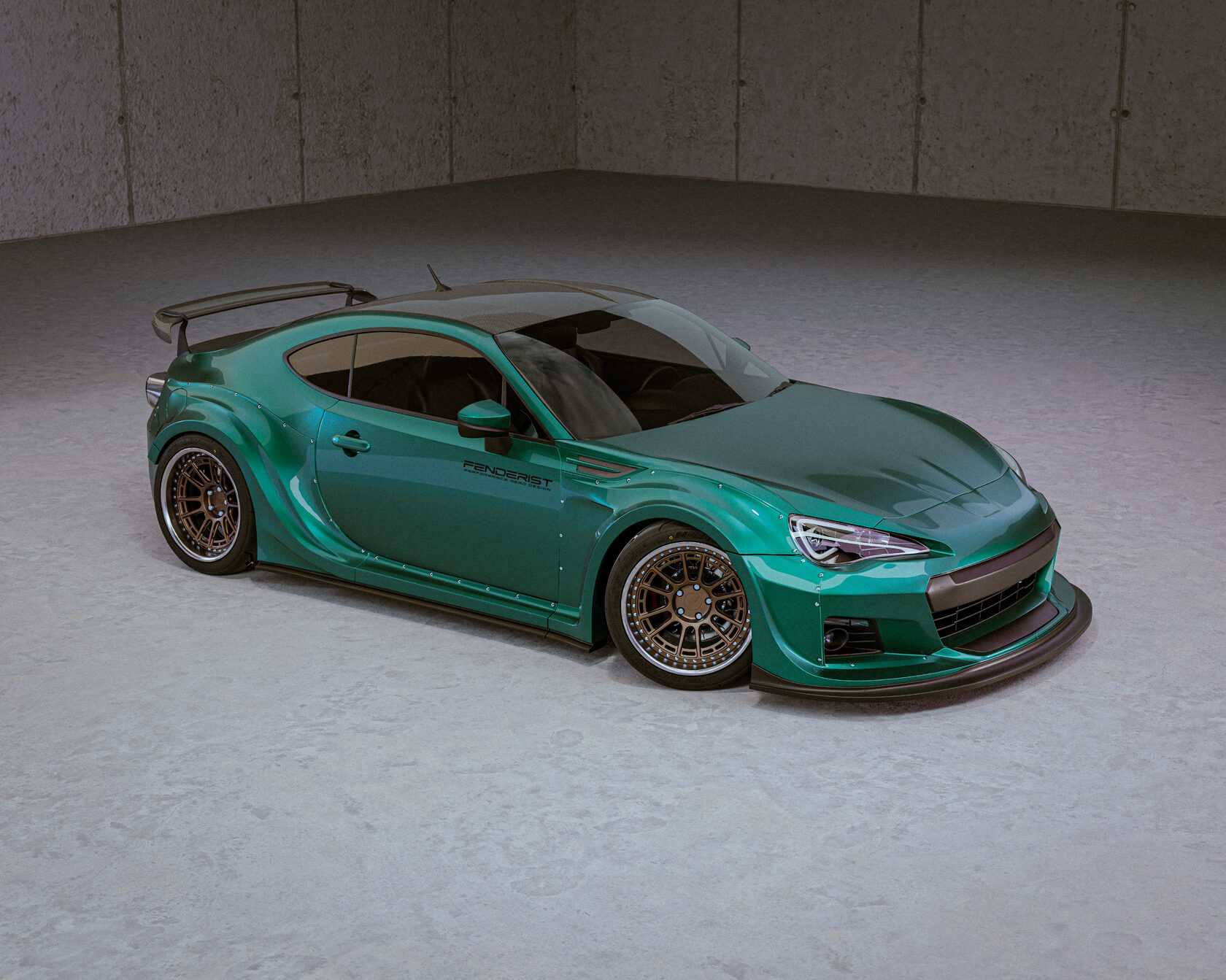 FENDERIST SPEC S fender flares set / WIDE BODY KIT SUBARU BRZ 20112017