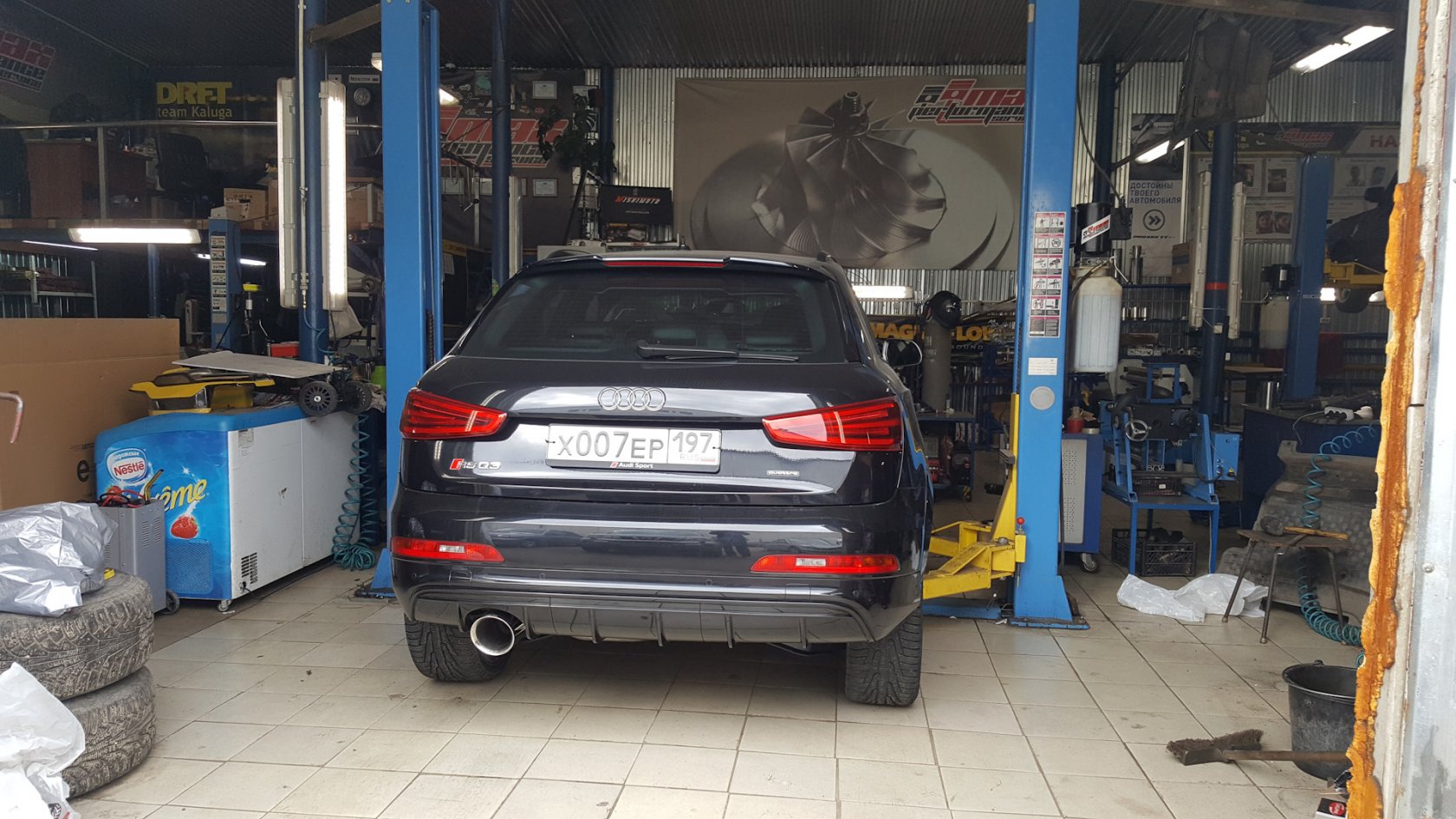 Выхлоп на AUDI Q3RS