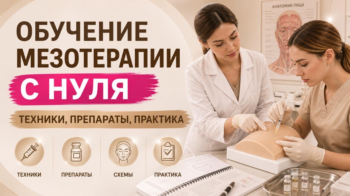 Обучение мезотерапии с нуля: техники, препараты и практика