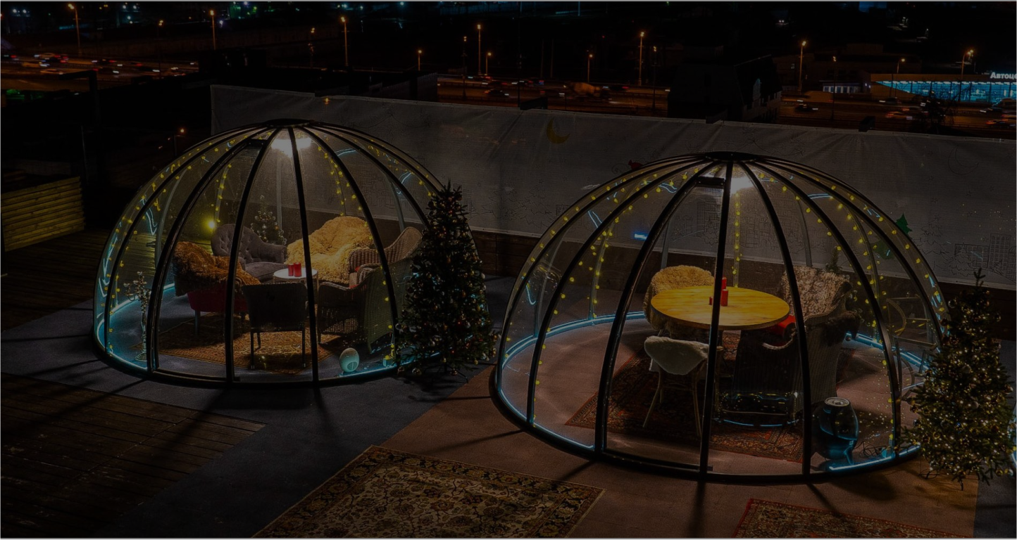 Ресторан купол на крыше москва. Геокупол глэмпинг. Garden igloo беседка-купол. Купольная крыша для беседки. Igloo bar бауманская.