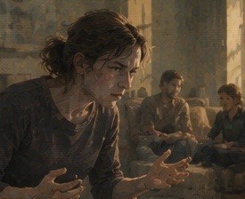 Большая волна и спокойный горизонт