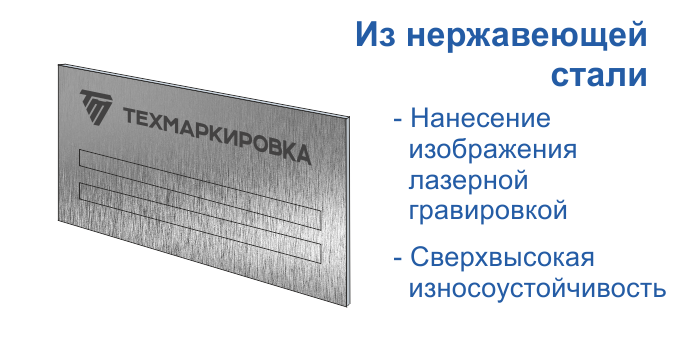 Таблички из нержавеющей стали