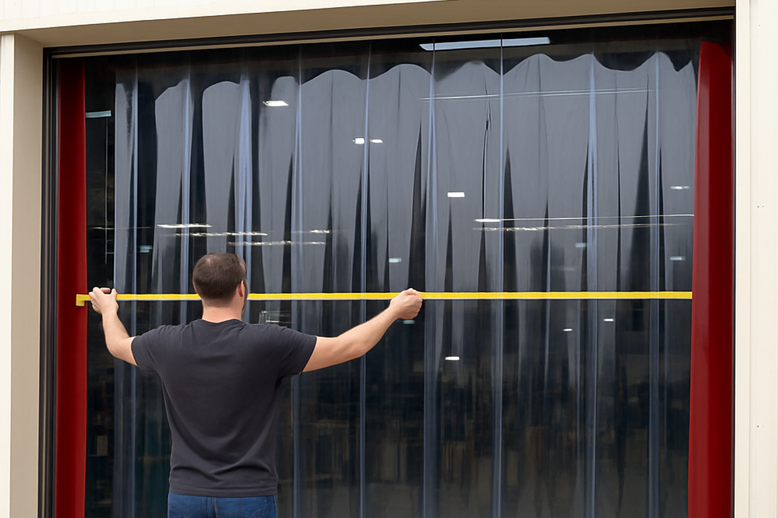 Как правильно измерить проём для ПВХ-завесы: простая инструкция